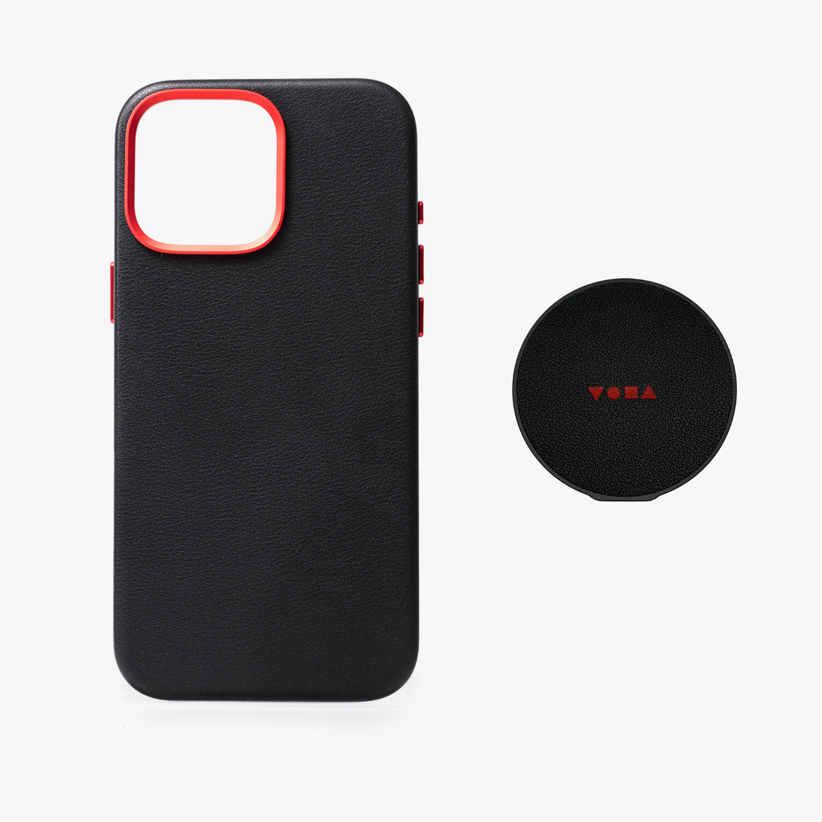 iPhone 16 Pro Max MagSafe Leather Case with Grippit Grip Stand Bundle