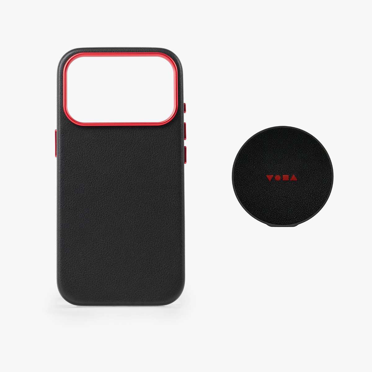 iPhone 17 Pro MagSafe Leather Case with Grippit Grip Stand Bundle